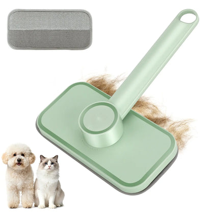 Adjustable Cat Hair Remover and Cleaning Brush with Hanging Ring - Effective Pet Hair Removal Tool for Carpets and Floors, Ideal for Valentine's Day Gift