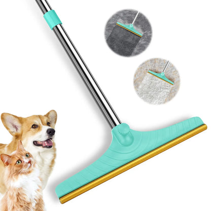 Adjustable Cat Hair Remover and Cleaning Brush with Hanging Ring - Effective Pet Hair Removal Tool for Carpets and Floors, Ideal for Valentine's Day Gift