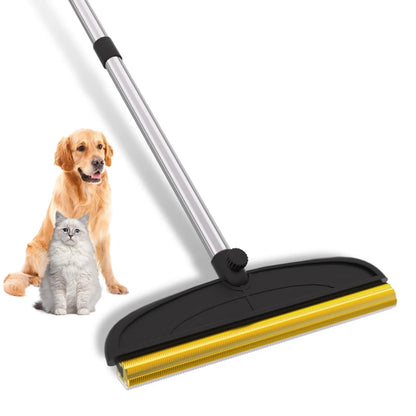 Adjustable Cat Hair Remover and Cleaning Brush with Hanging Ring - Effective Pet Hair Removal Tool for Carpets and Floors, Ideal for Valentine's Day Gift